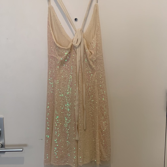 HP 🎉 Free People Gold Rush Mini Dress - Picture 7 of 7